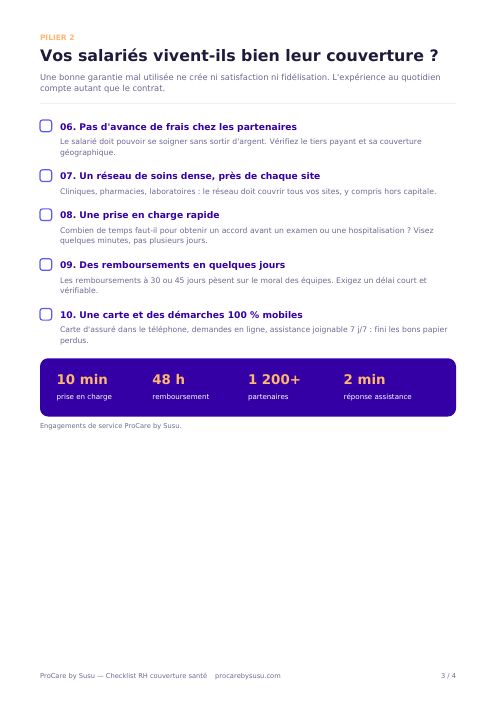 Aperçu page 3 : Expérience salarié · points 6 à 10